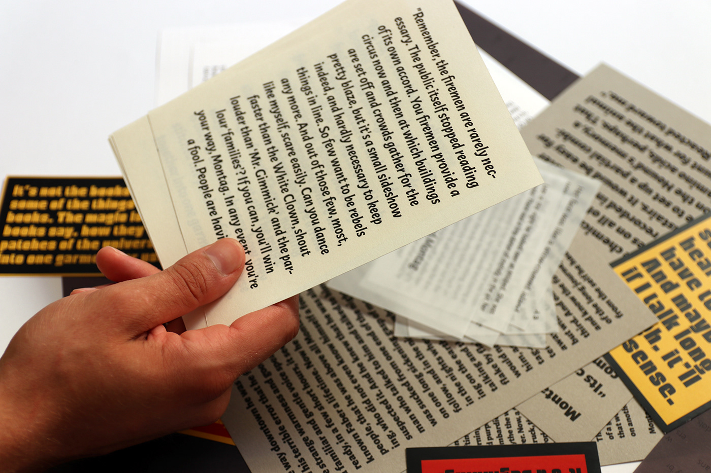 fahrenheit typography   book design Fahrenheit 451 Ray Bradbury book experimental book graphic design  print