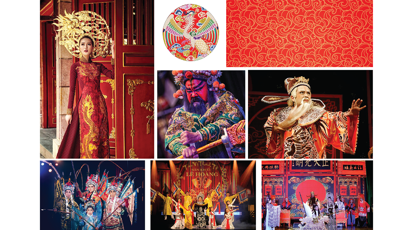 Exhibition  traditional branding  ILLUSTRATION  asia folk key visual vietnam