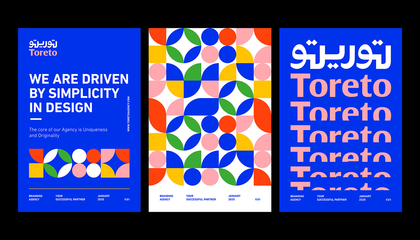 toreto posters branding  agency logodesign