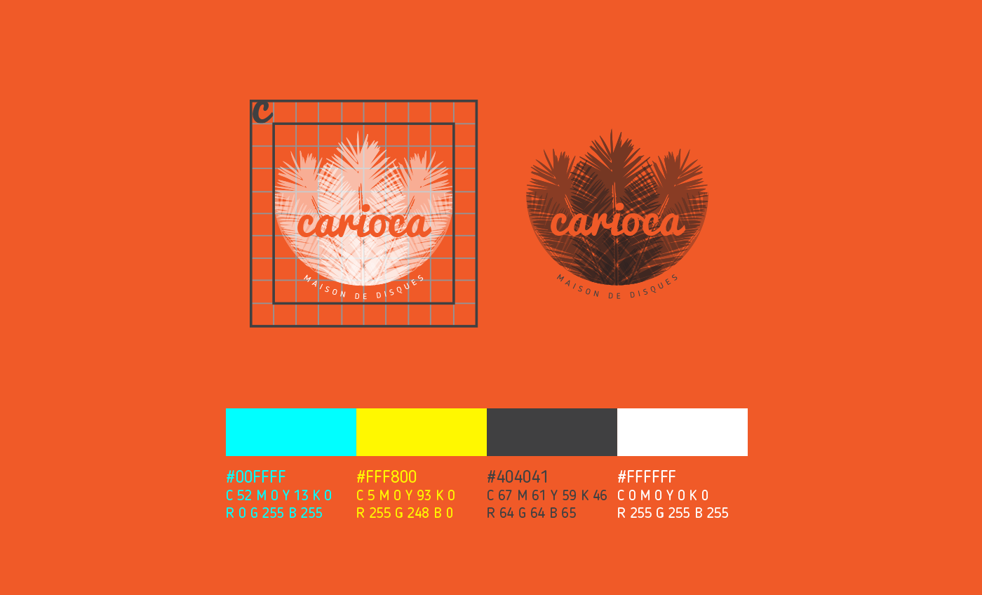 record company Label carioca maison de disques gravadora logo identidade visual