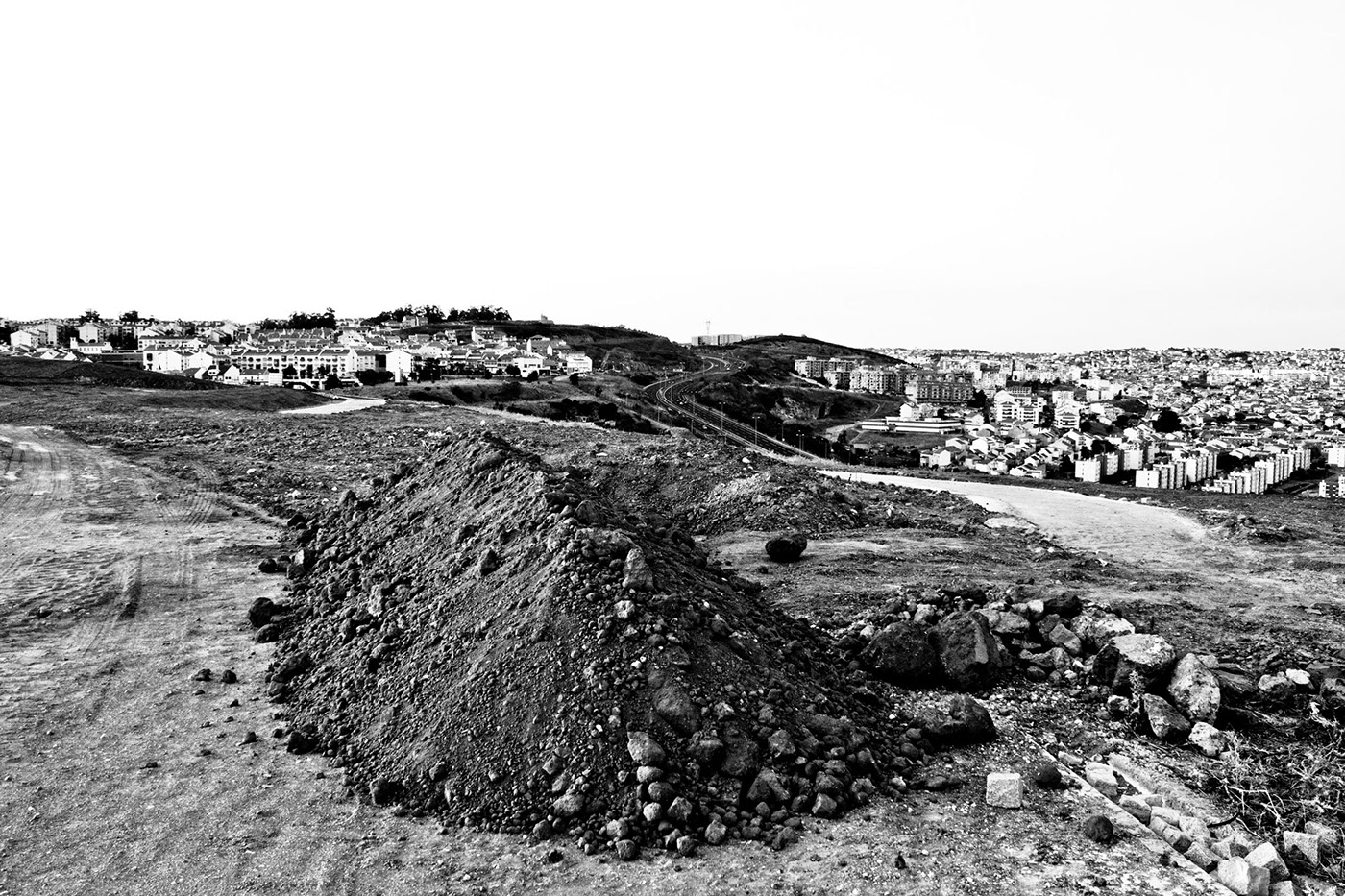 Lewis Baltz black and white industrial Landscape Portugal