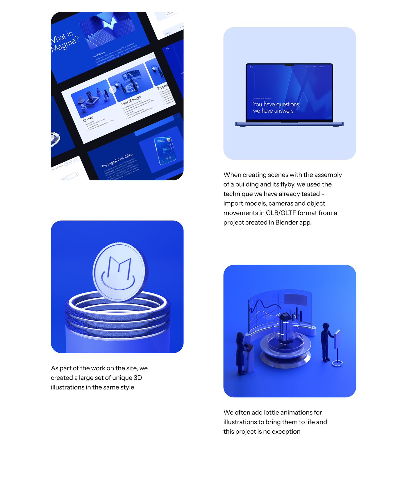 3D web3 real estate motion graphics  blender UI/UX app user interface animation  Web Design 