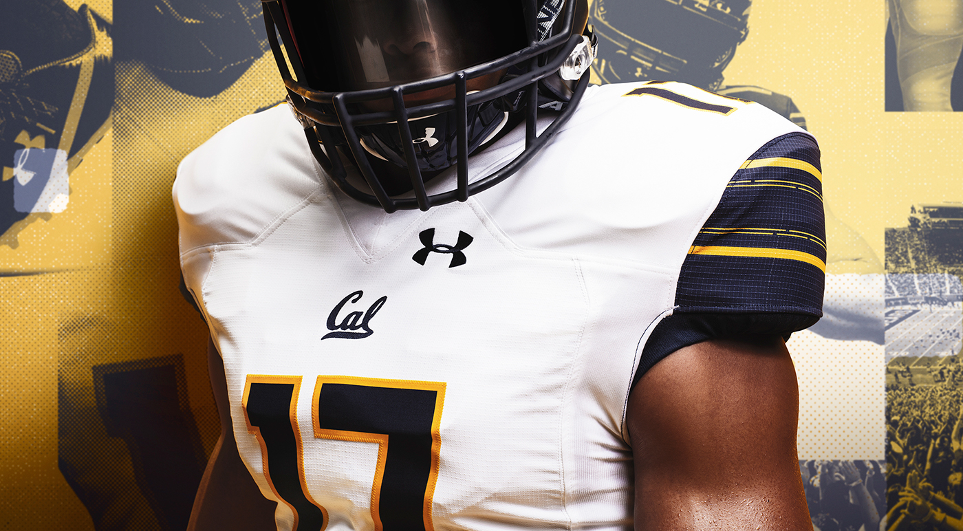 Photography  football uniforms art direction  Under Amour university of california