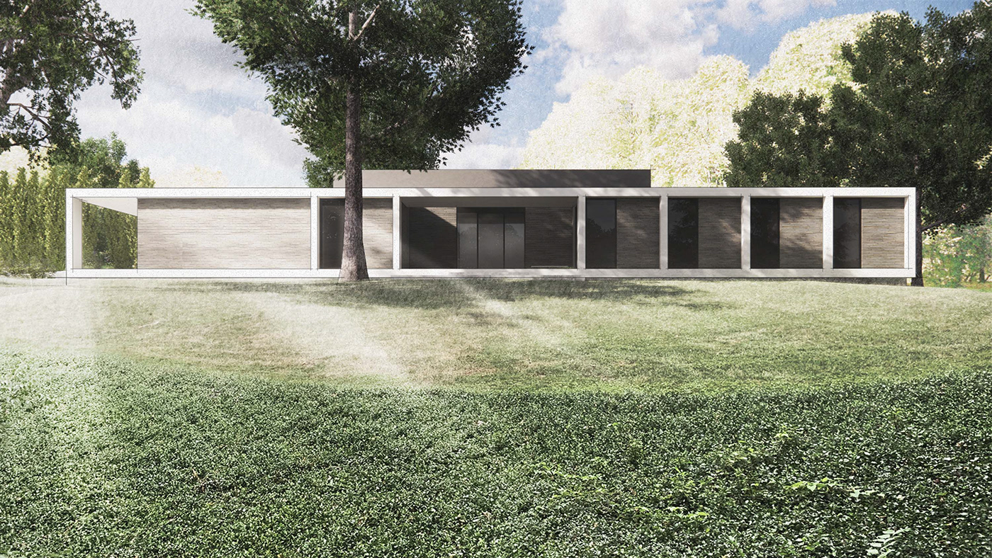 house architecture Render visualization interior design  modern exterior