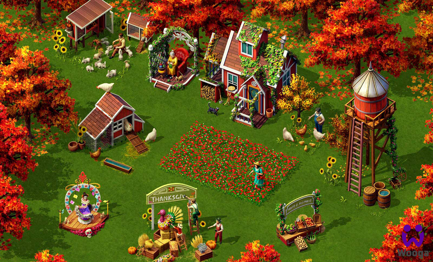 Charming village - 3D model with 2D post