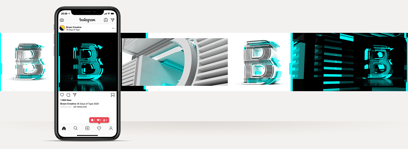 36 days 36daysoftype 3D adobedimension design dimension Glitch graphic design  type typography  