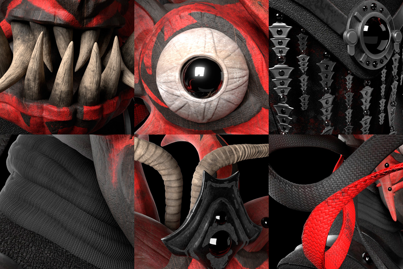 3D Character concept darth demon devil inca mask Starwars supay