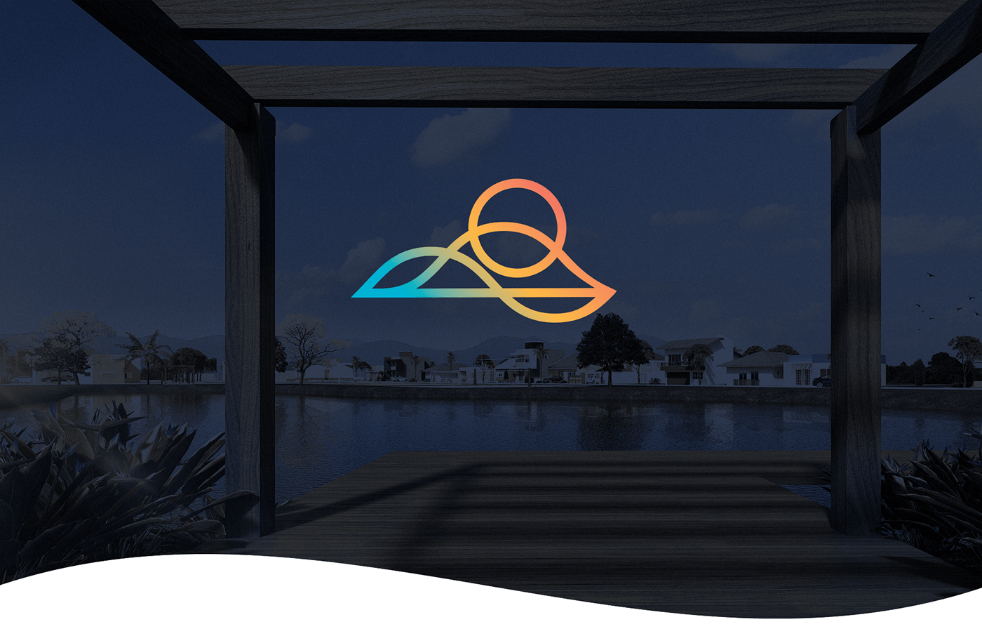 branding  graphicdesign logo marca rebranding Sun Empreendimento praia brand