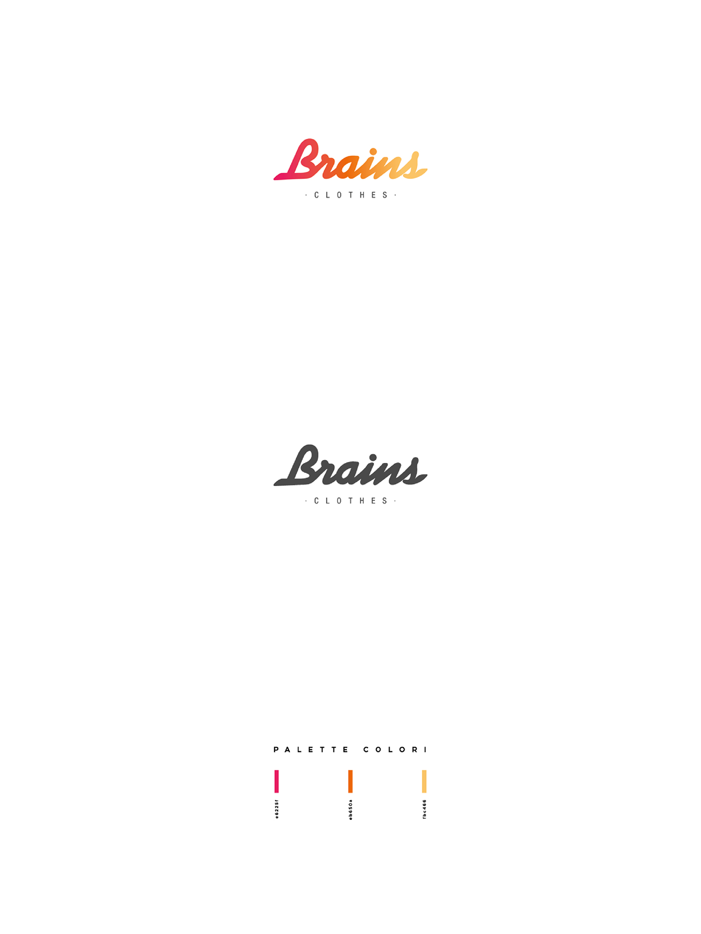 brand branding  photo clothes logo design Mockup Brains vittorio longo catania
