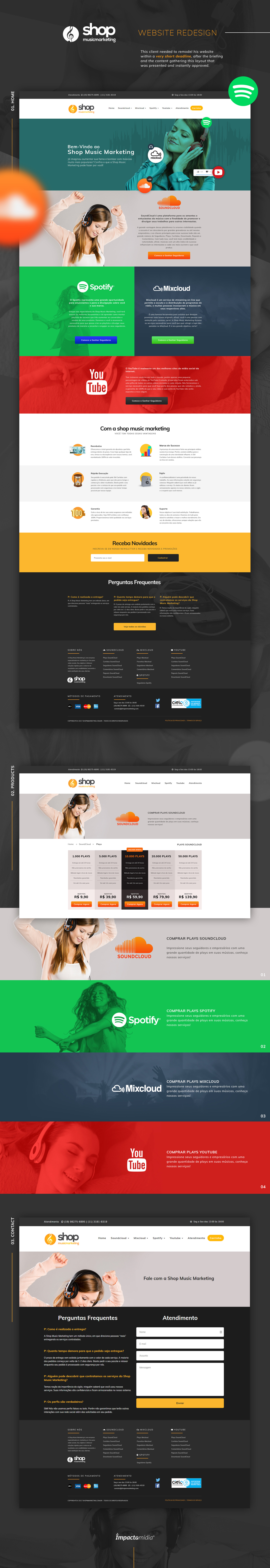 shop music Web Webdesign Web Design  site Website dark dark website