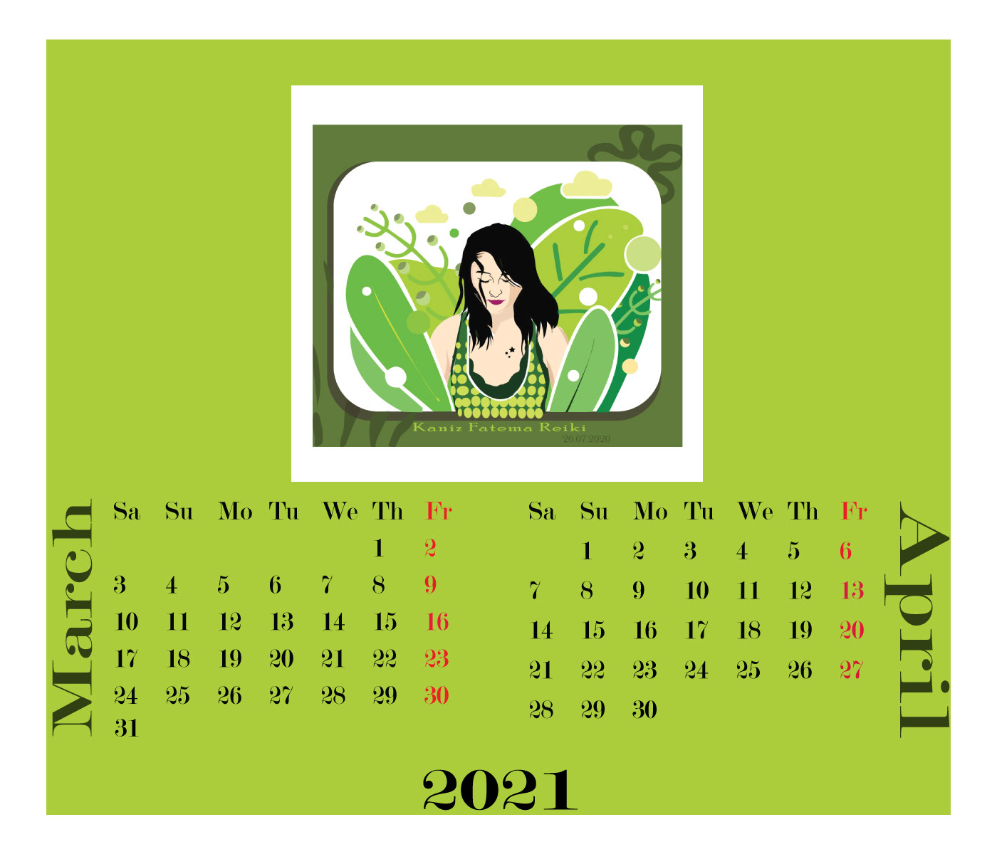 #2021 #calendar #colorful #date #Dhaka #illustration #relaxing #satisfied
