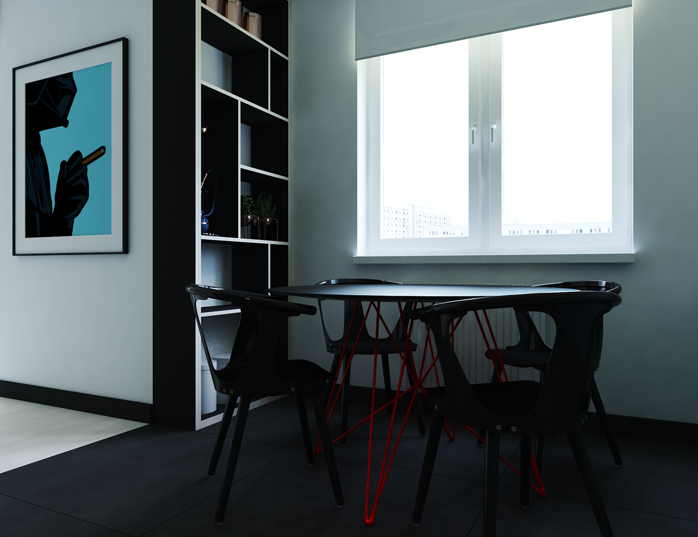 flat apartment Interior design modern minimalistic poland artprint Greg-guillemin
