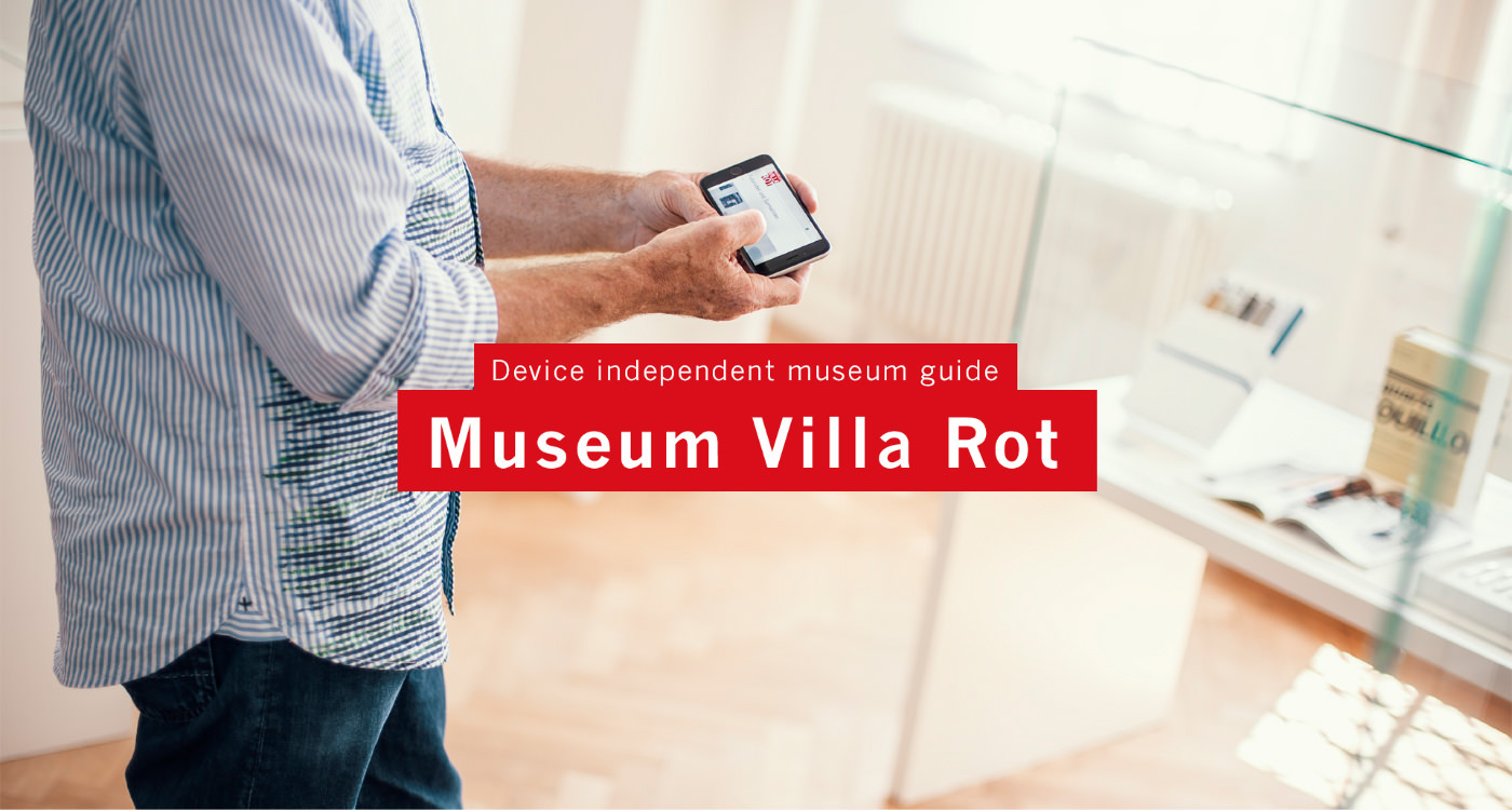 museum Guide Multimedia  multimedia guide device Independent Kevin May Herbert Moser Villa Rot artist art visitor mobile guide Responsive Website