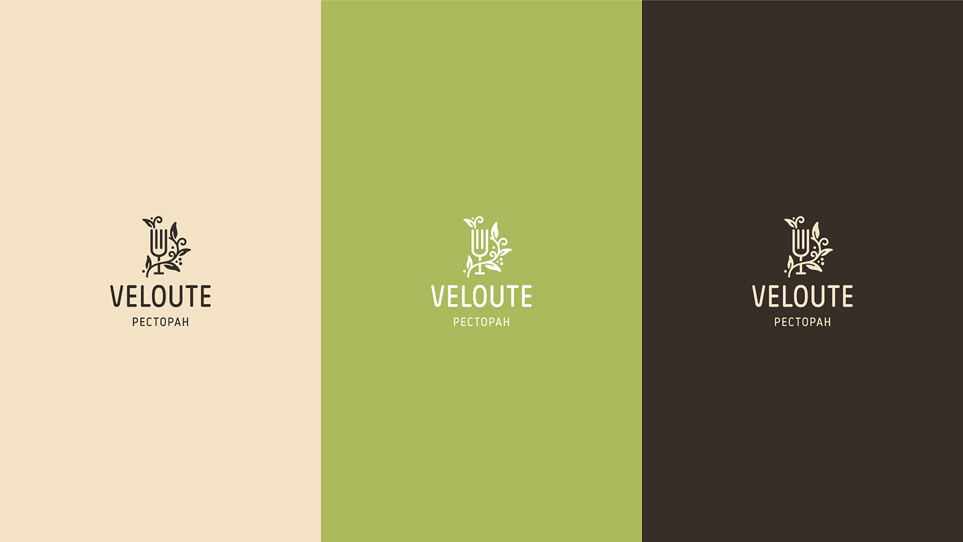 logo cafe brand brand identity Food  glass identity Logo Design velouté wine