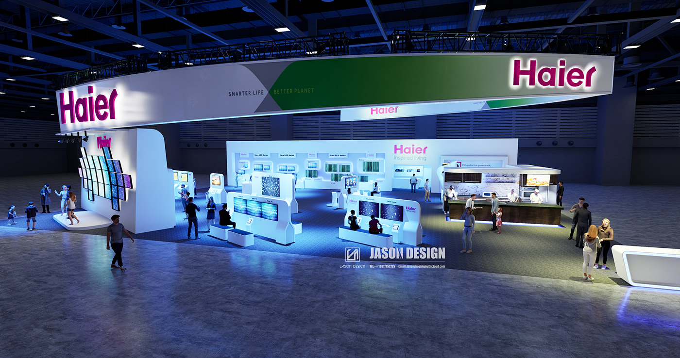 america ces Electrical Equipment Exhibition  Exhibition Booth exhibition stand HAIER Las Vegas united states usa