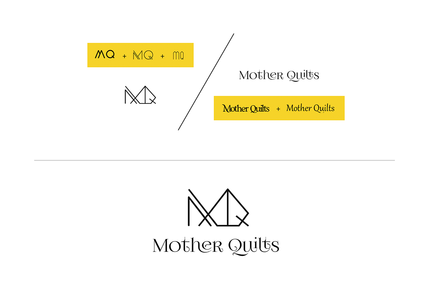 packaging design quilt branding  Logo Design minimal mother quilts craft Indian Craft visual identity handmade