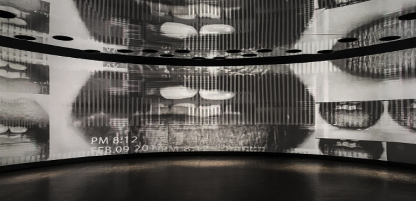 video installation motion graphics  Audio visual installation CGI Thakoon abstract Art Installation fashion week luxury New York