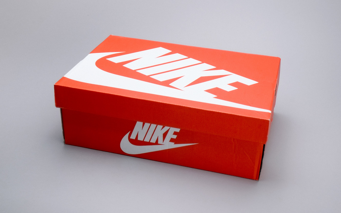 illustrative object paper object  cardboard Nike shoe box art nike store black & white b&w 'illustration' brainrental detail artist
