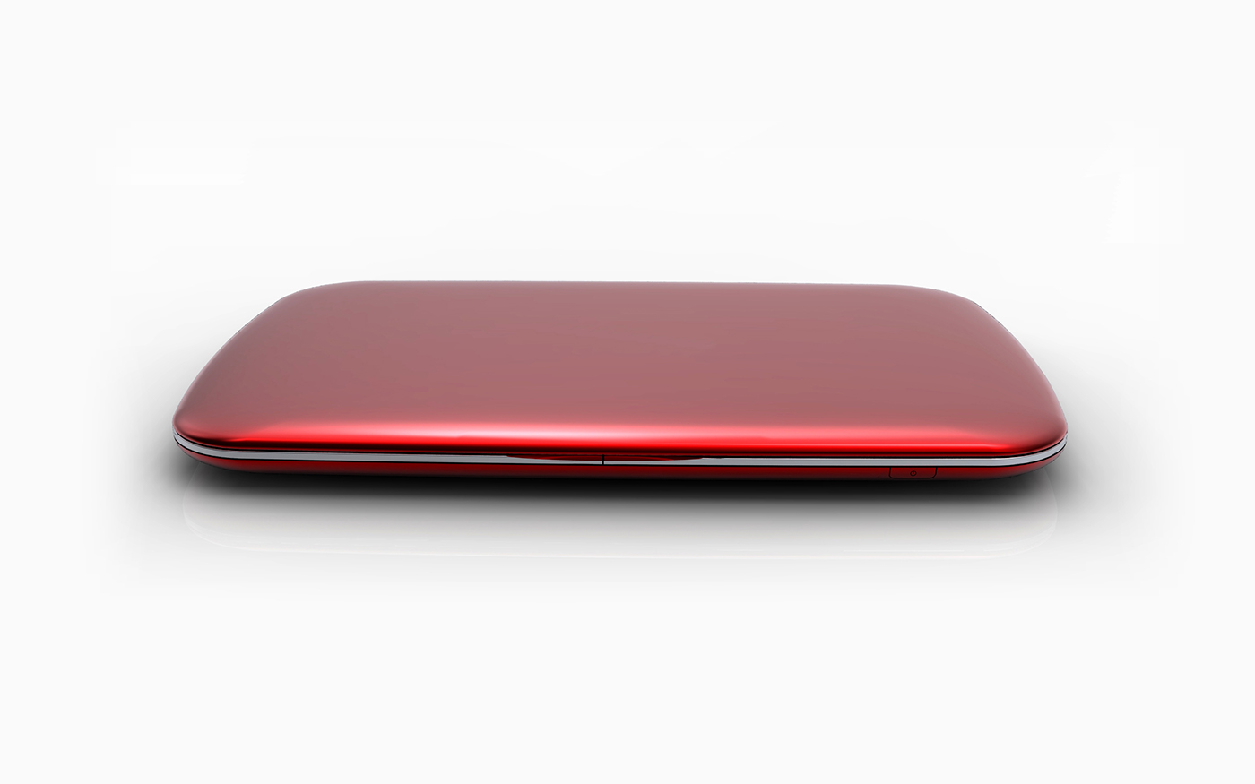 red thin Laptop notebook metal touch key round touchpad buttons