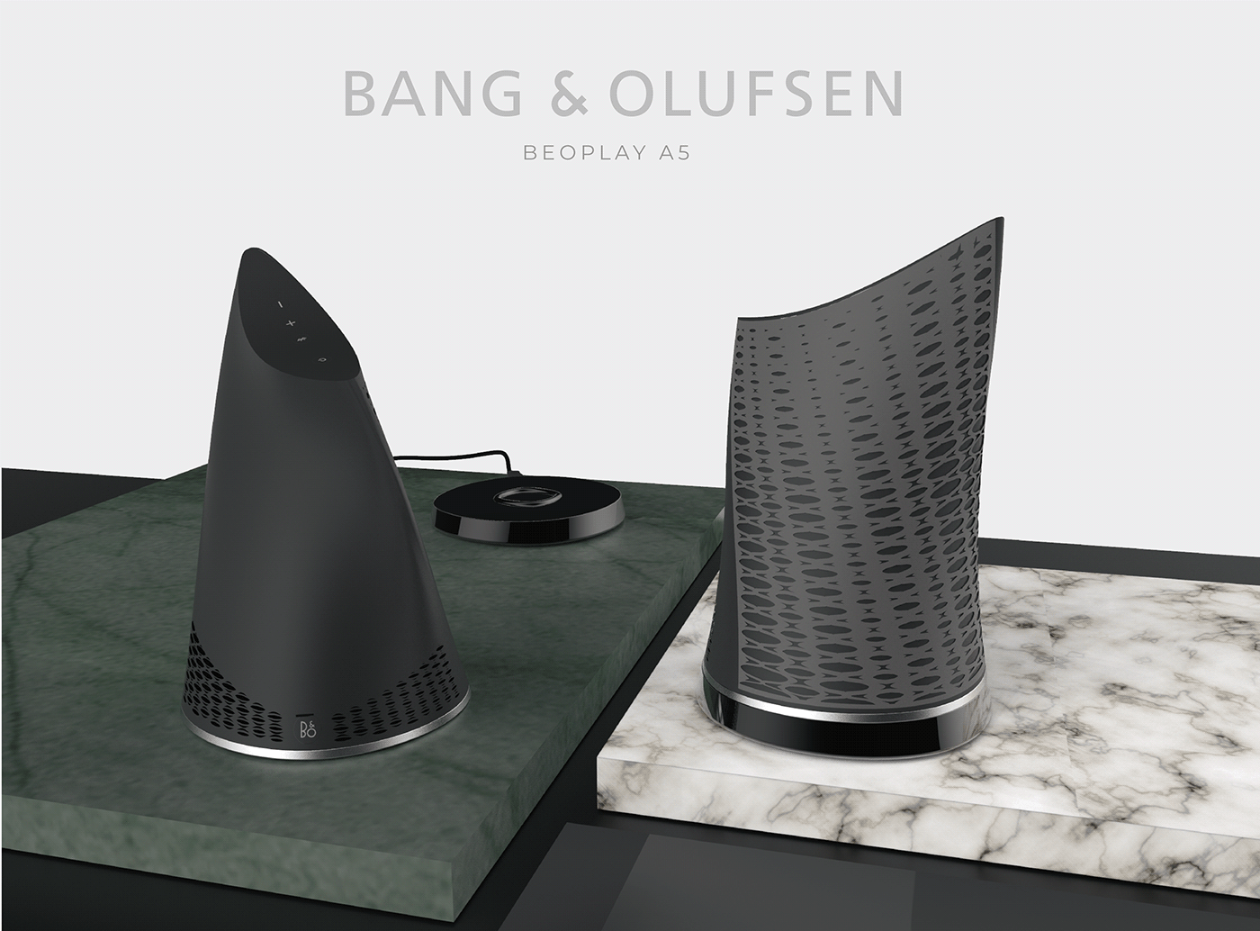 Bang & Olufsen speaker Categorías Funcionales parlante parametrico Grasshopper trama pattern