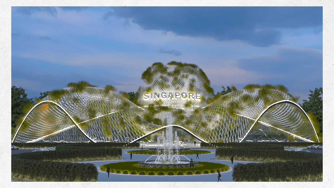 singapore Sustainability Sustainable Sustainable Design interior design  waterfall exterior Interior design greenery