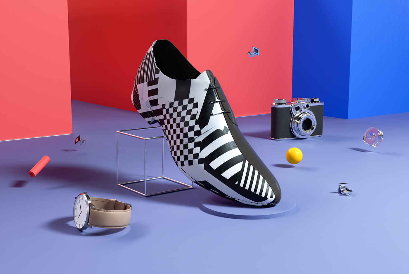 set design  Fashion  Nike adidas octane CG CGI art product pattern