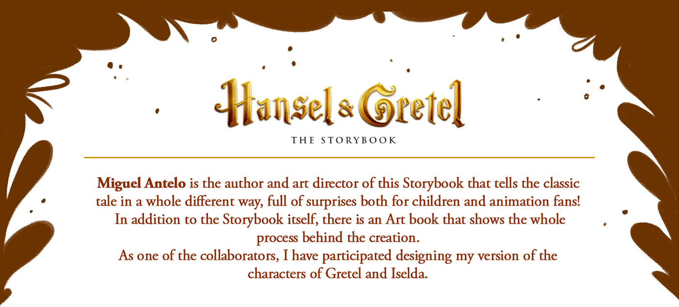 Kickstarter gretel iselda Character design  Digital Art  forest storybook artbook Candies map