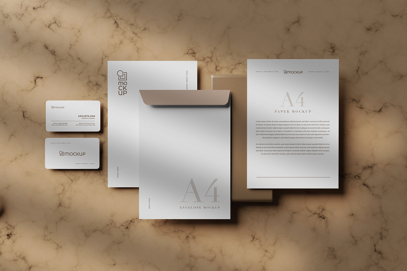 3D a4 envelope a4 mockup branding  corporate envelope identity Mockup stationary stationary mockup