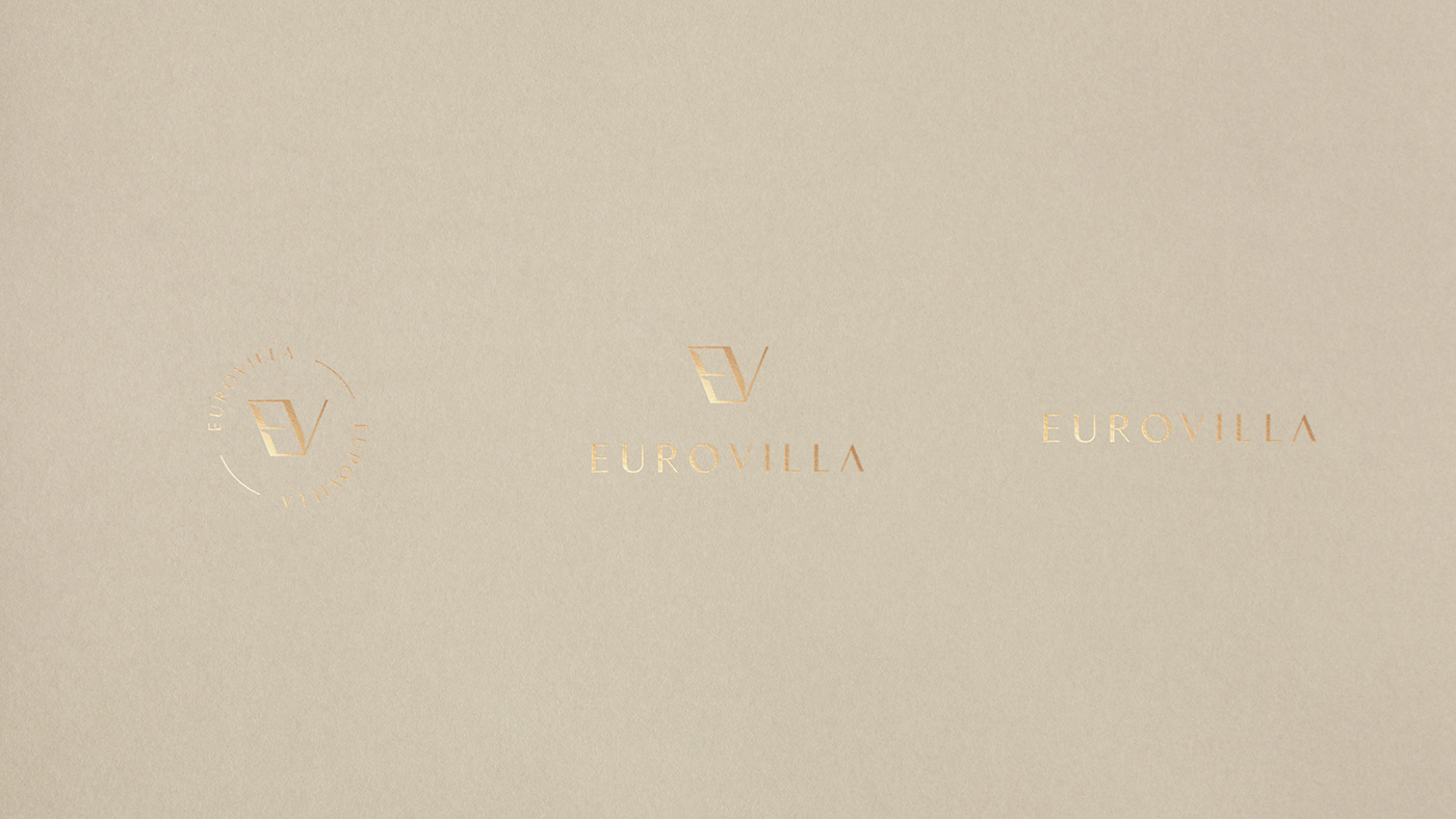 agency branding  developer eurovilla ID logo Logotype realestate rebranding
