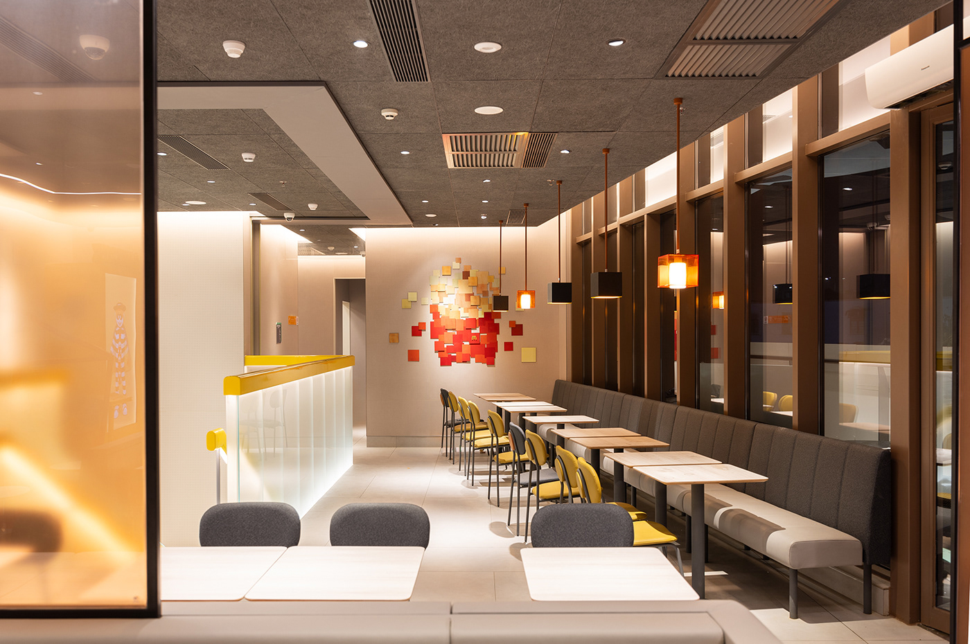mcdonald's Food  restaurant design interior design  브랜딩