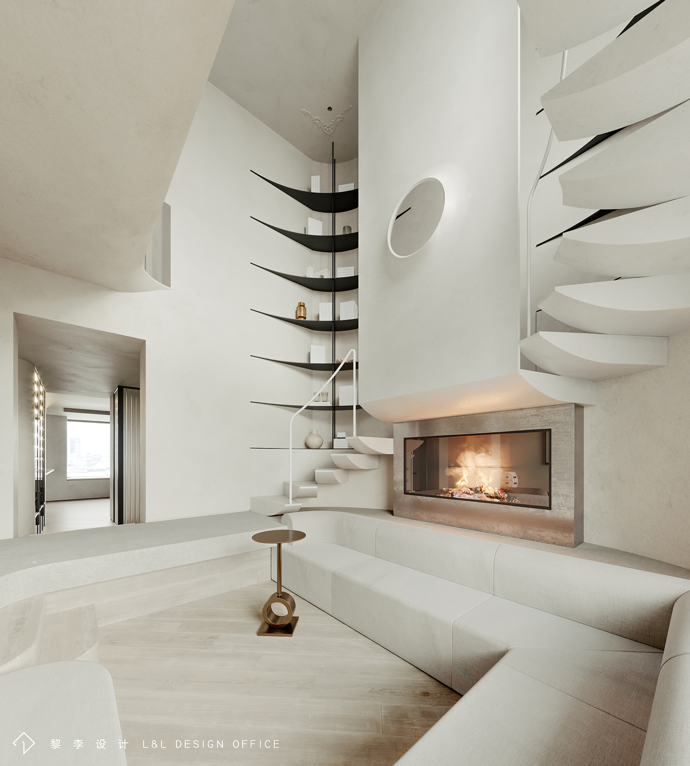 design duplex house Interior interior design  marketing   minimalist modern