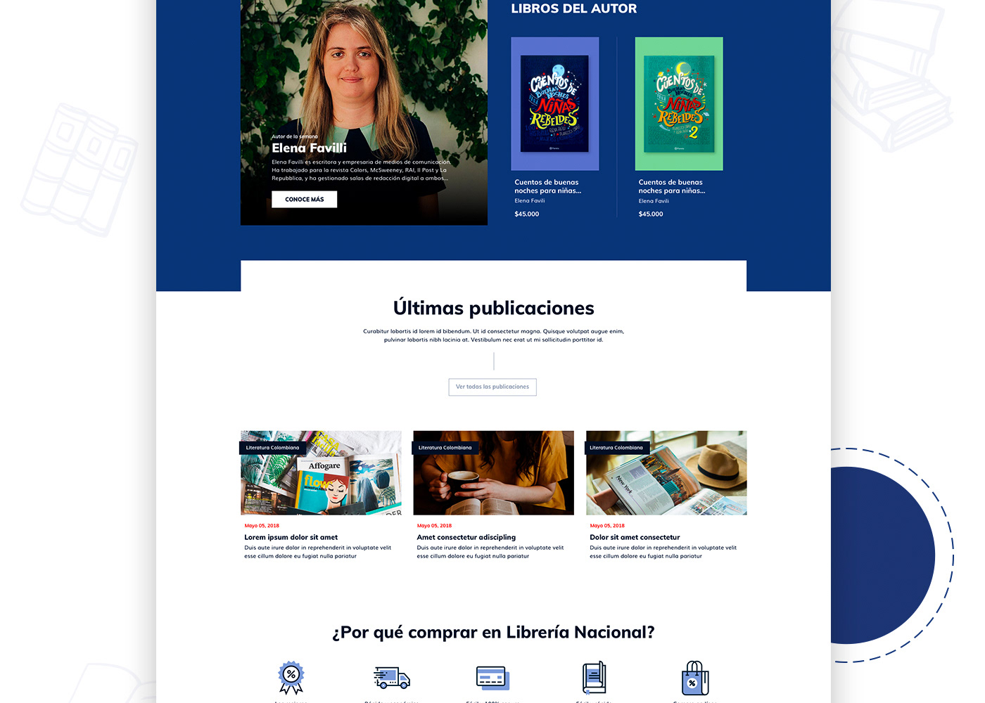 UI ux Responsive Website e-commerce desktop library book Bookstore bookshop