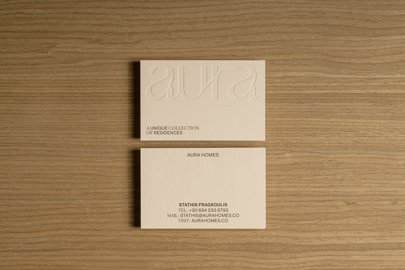 Aura BNB Homes residences real estate typographic Logotype Brand Design portfolio Website
