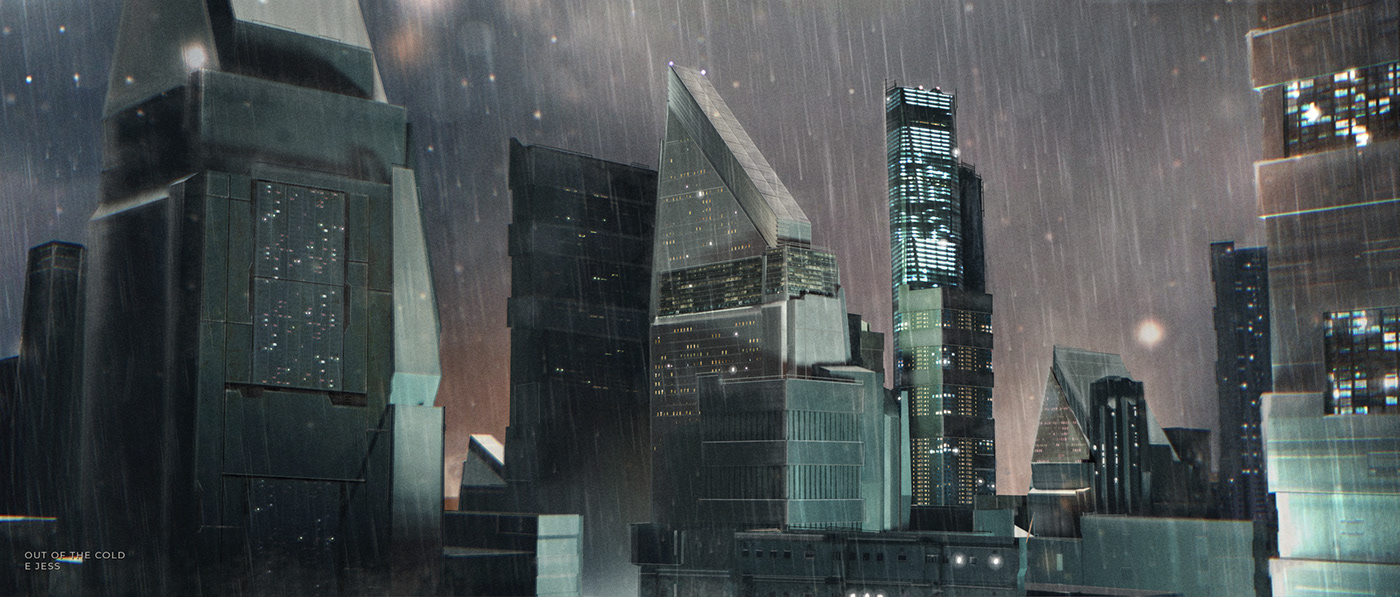 city cityscape concept concept art conceptart Cyberpunk environment Environment design future Scifi
