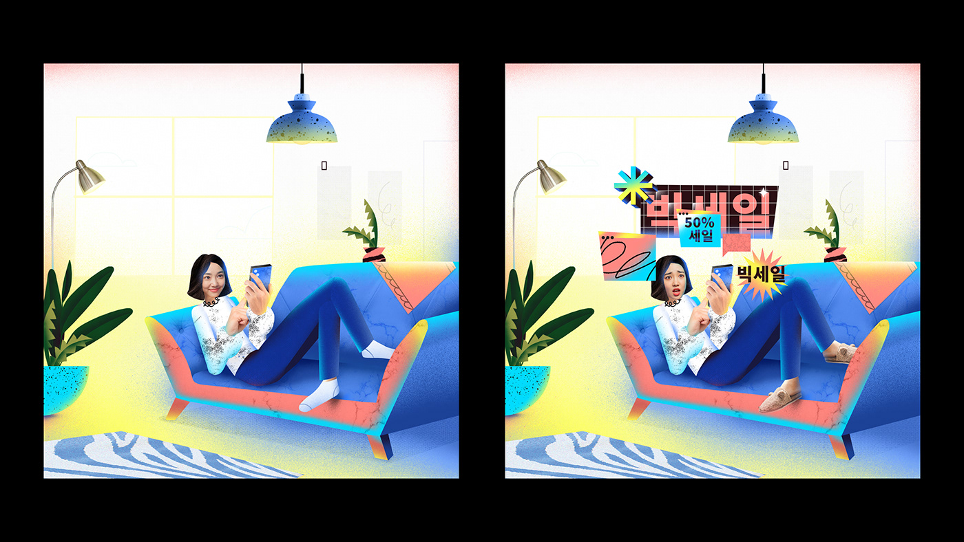 youtube Korea artwork collage digital illustration product ILLUSTRATION 