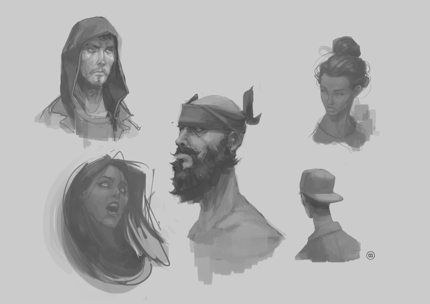 sketches doodles characters