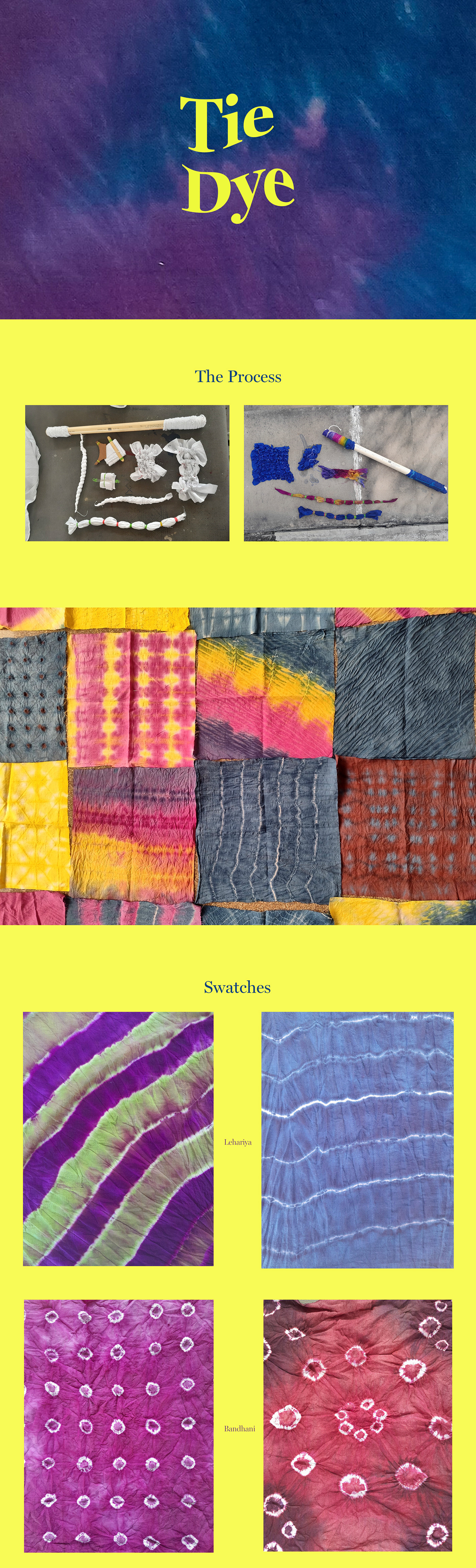 textile dyeing Tie Dye shibori surface ornamentation NID