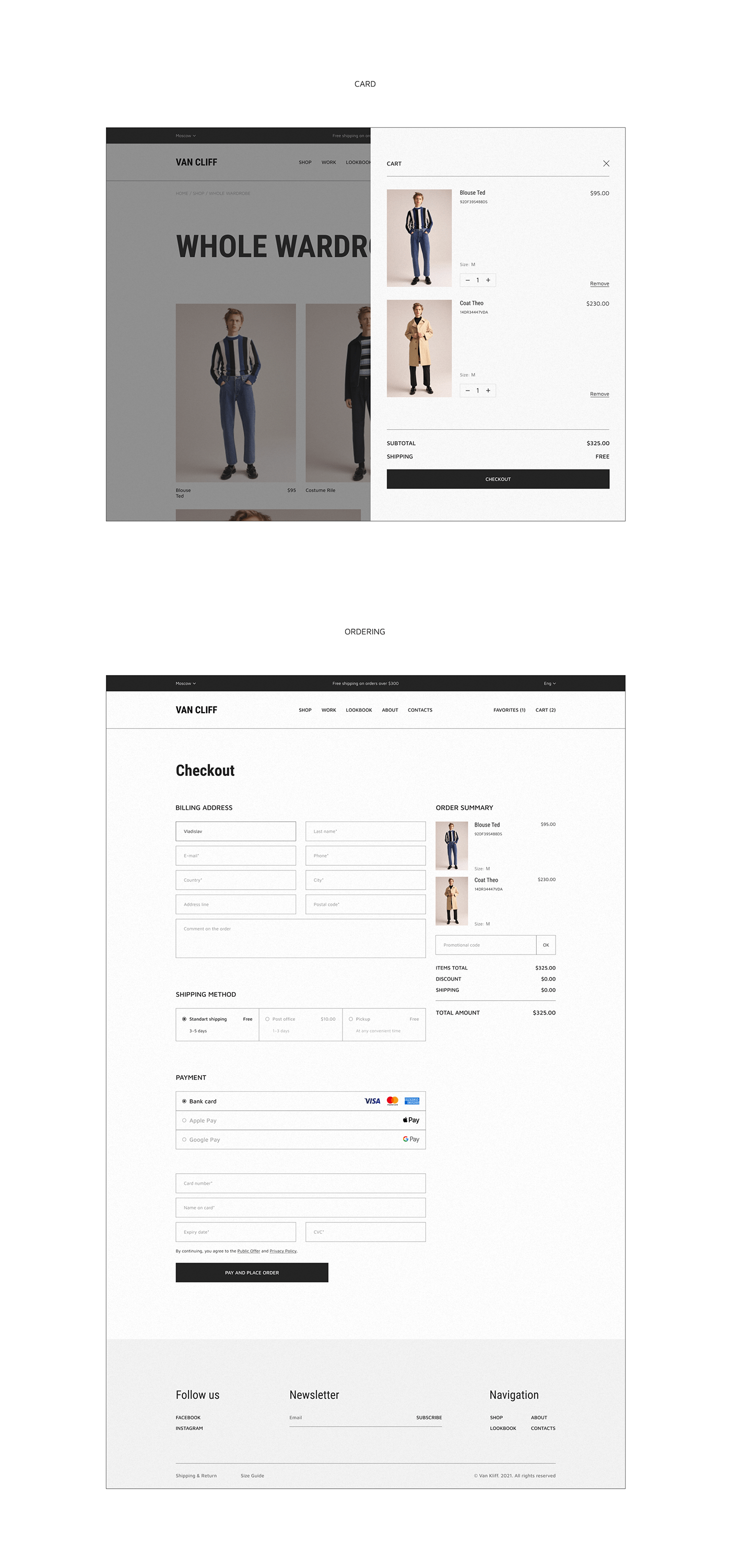 concept design e-store minimal minimalistic redesign ux/ui Web Web Design  Website