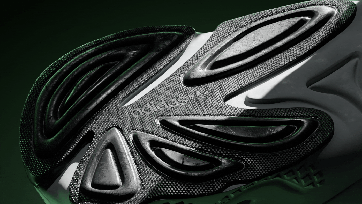 3D adidas shark ozweego sneaker CGI Fashion  Render shoes CG