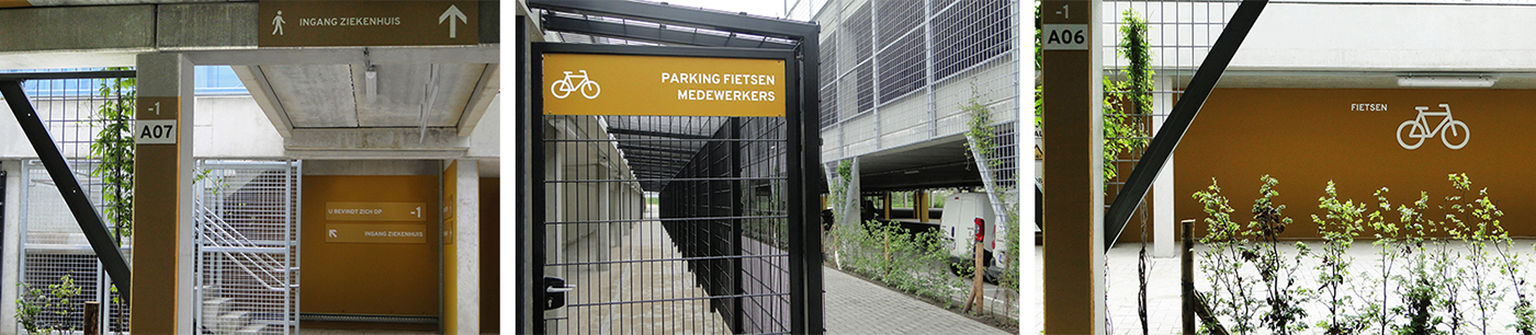 wayfinding Signage Sinalização hospital parking car park