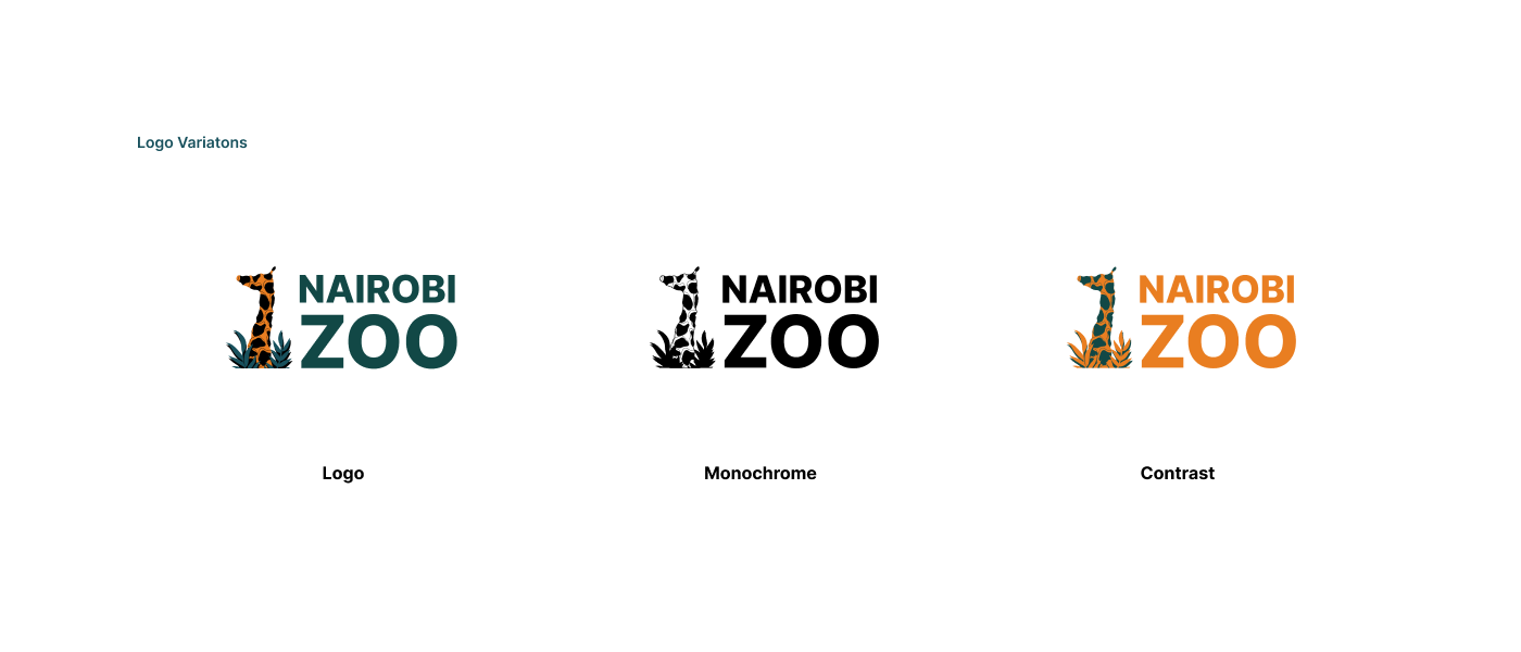 africa branding  identity logo map print Signage ticket zoo