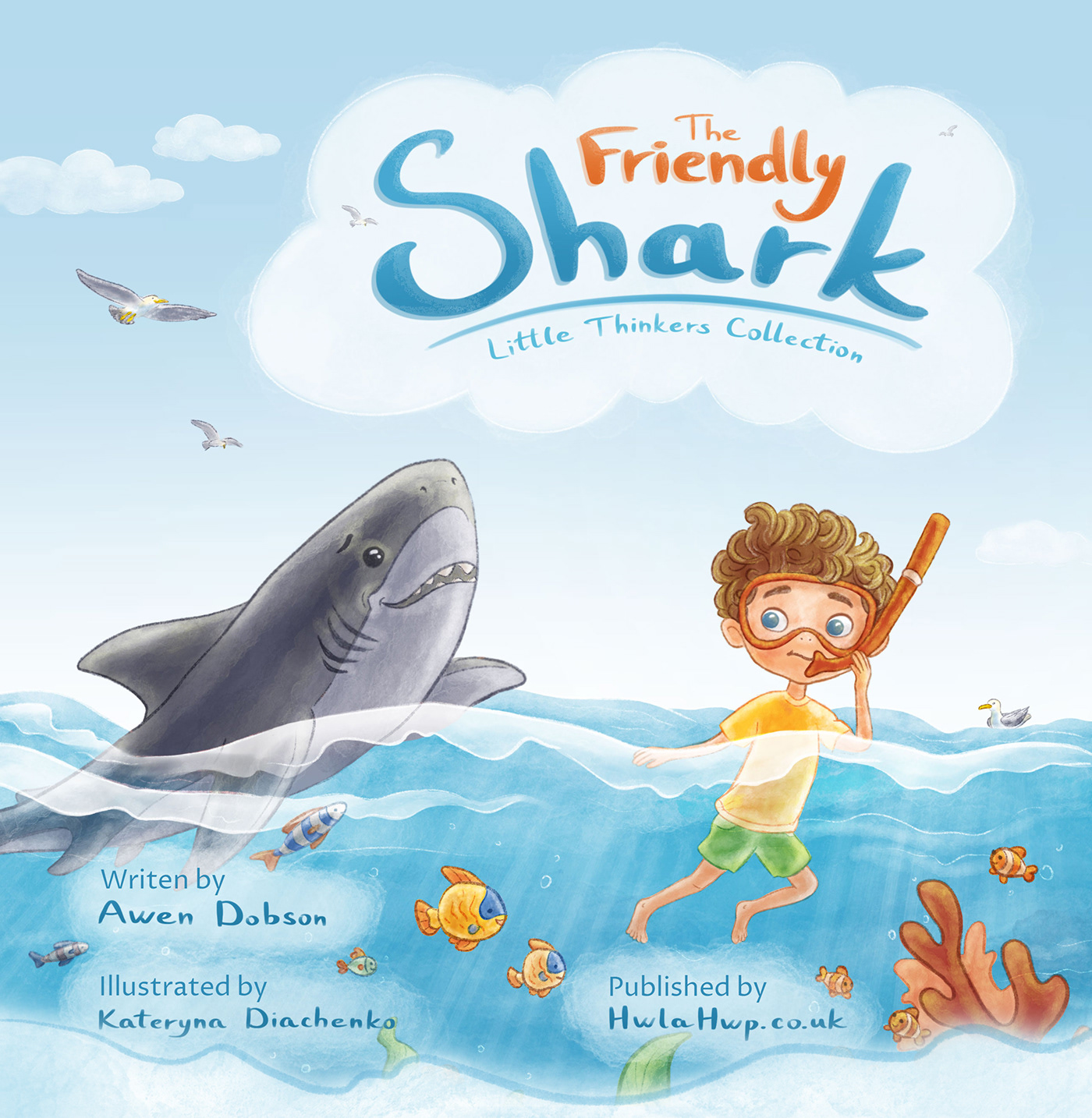 children illustration Character design  book cover funny digital illustration Picture book shark book illustration children’s book sea
