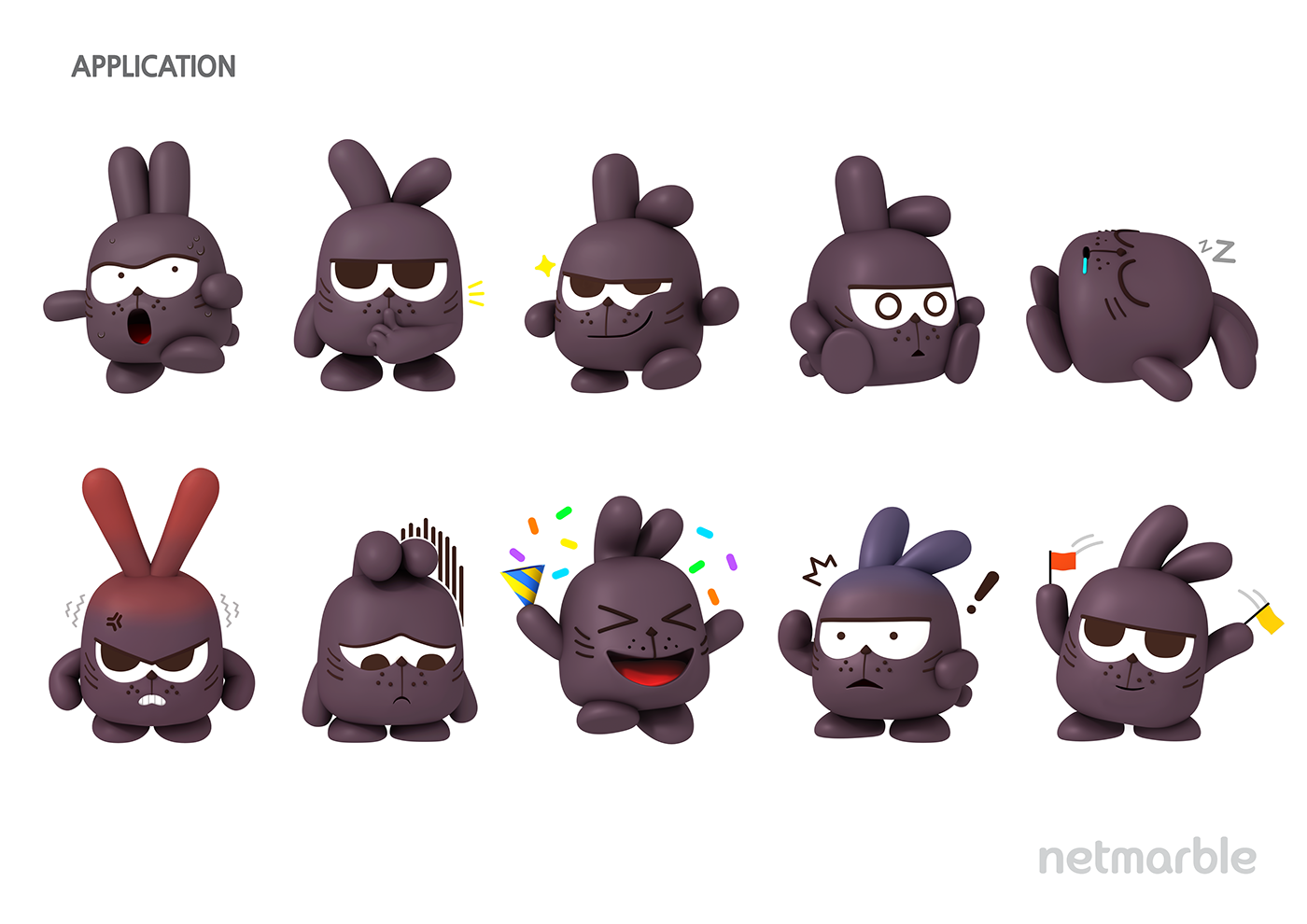 Character Guide 3D manual modeling Netmarble character guide cute
