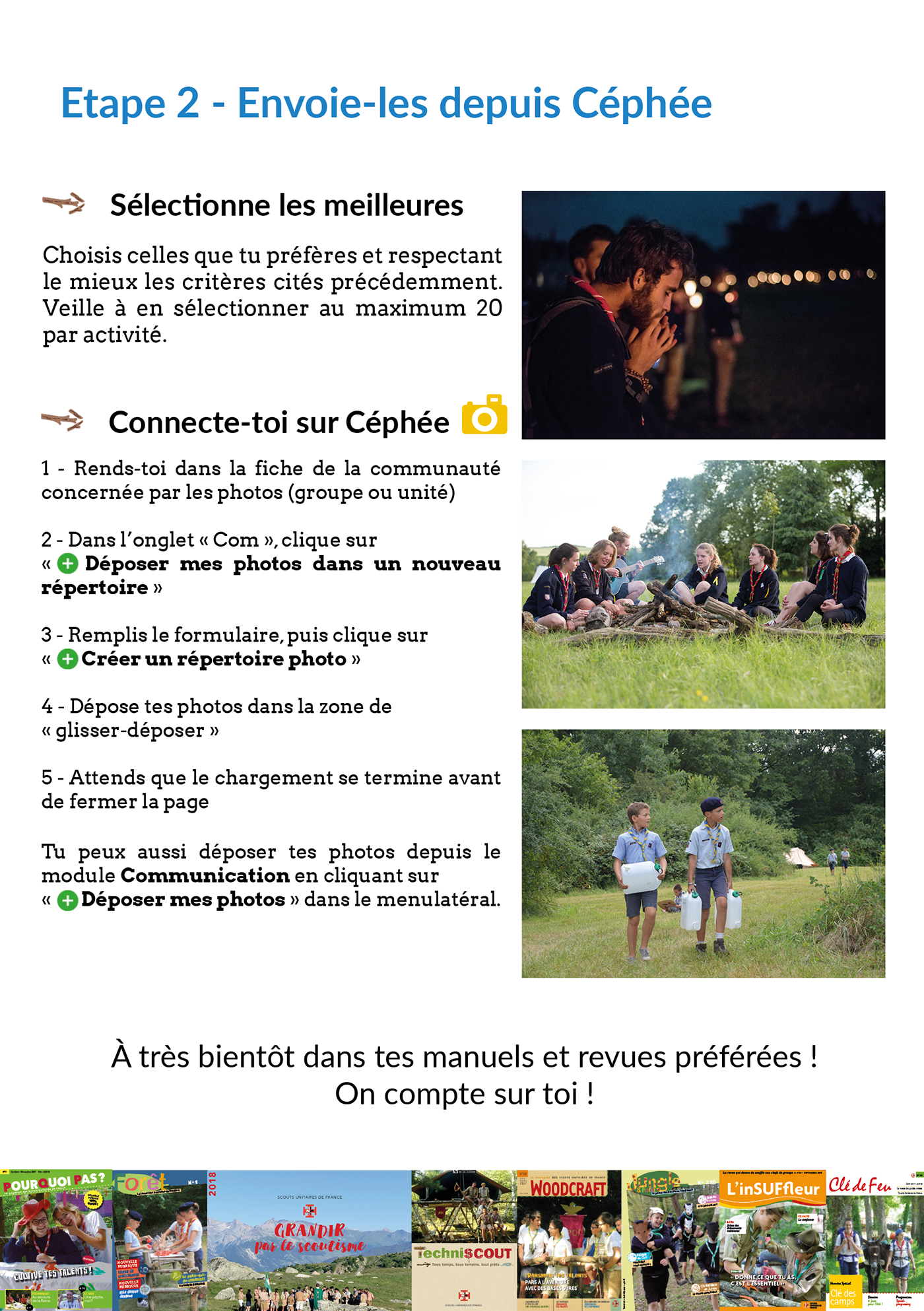 flyer scoutisme SUF photo astuces Guide