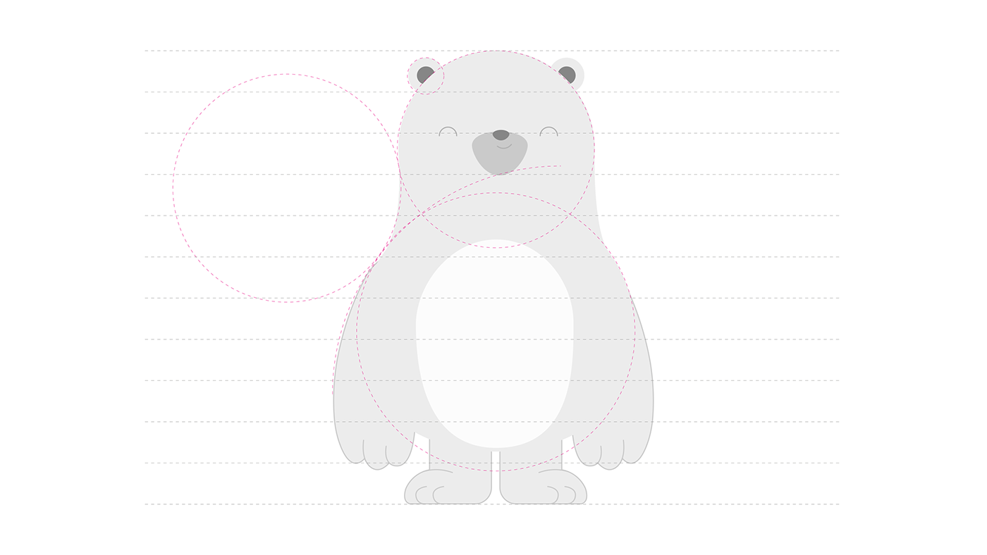 ILLUSTRATION  Packaging baby Character design  bear cute kawaii vector