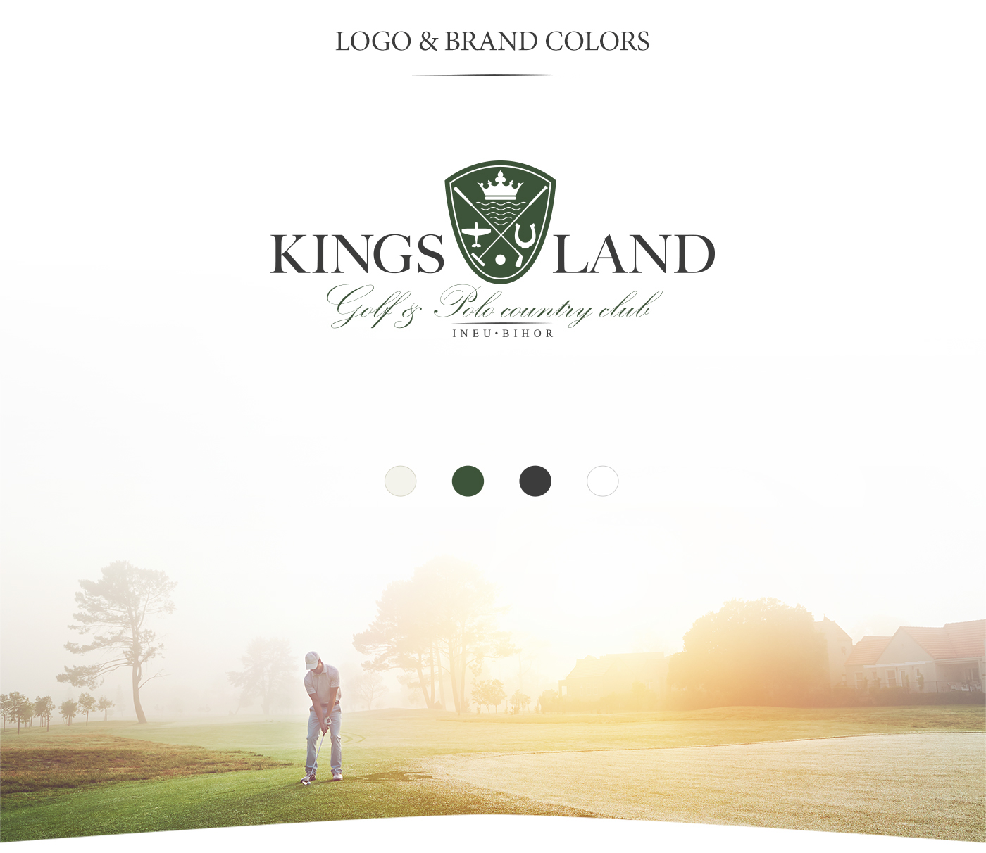 logo  kings land  oradea dotface nemeth laszlo reclama rebranding golf polo Country Club