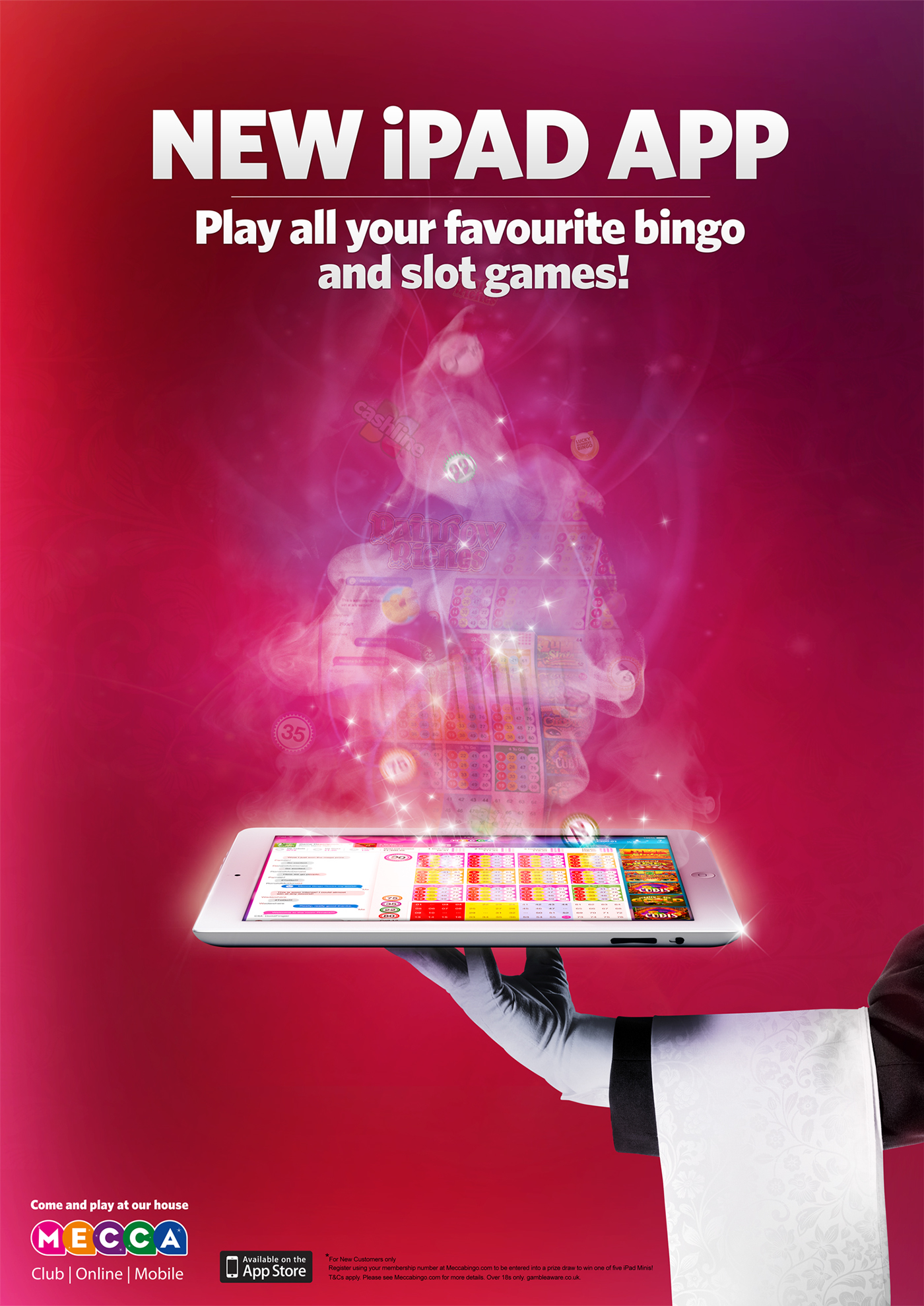 bingo design Web digital iPad xfactor Promotion