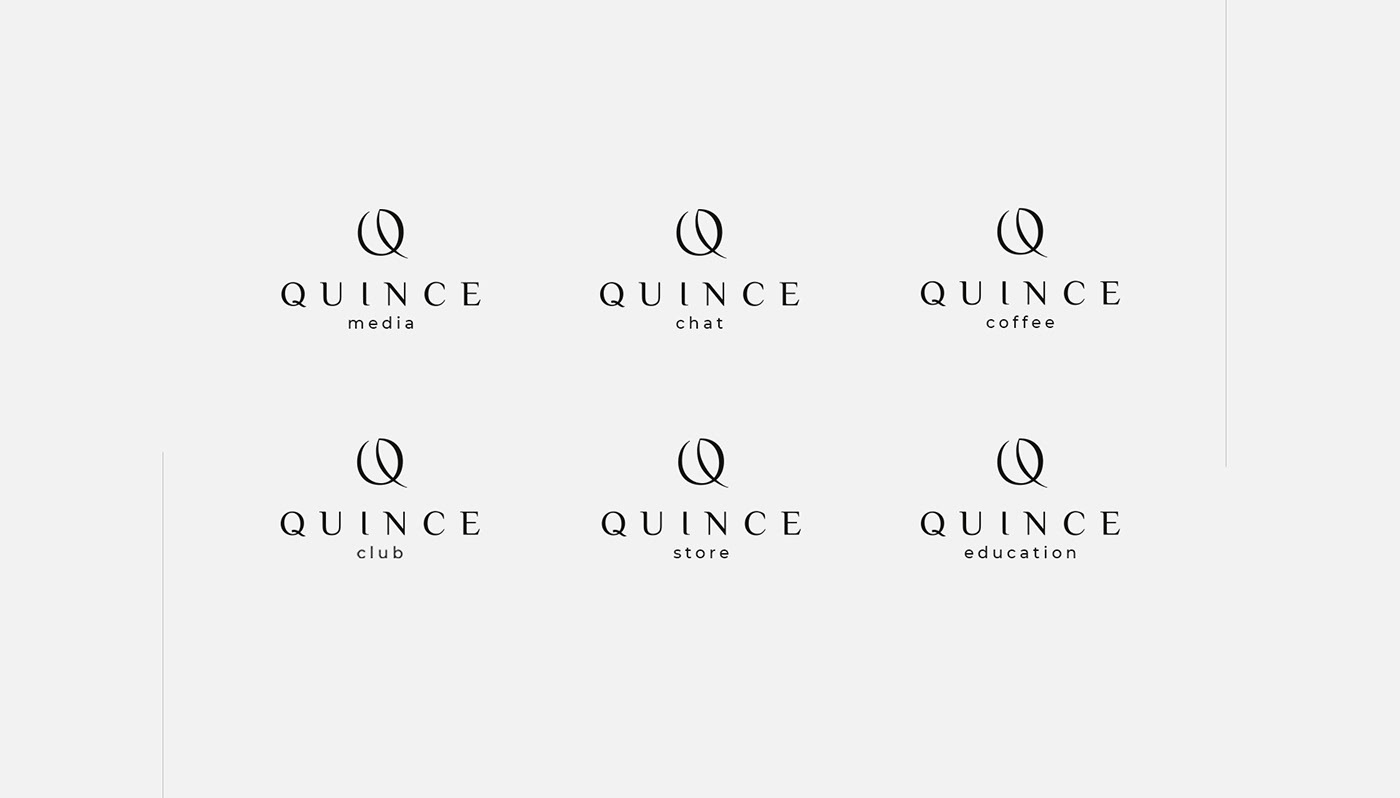 branding  Logotype logo quince agency identity corporative design design brand