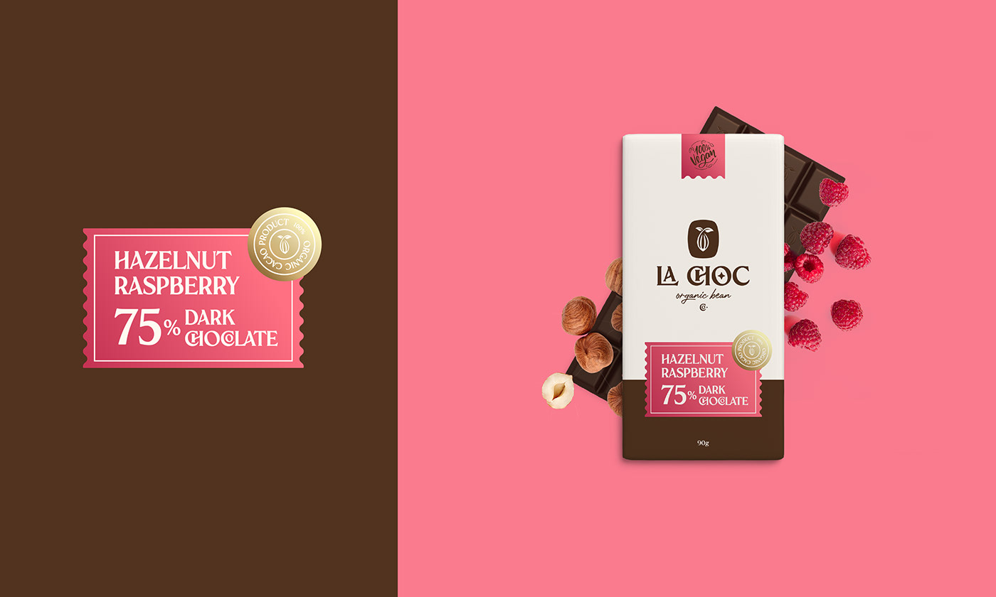 brand identity chocolate Food  label design Logo Design package design  Packaging packaging design vegan visual identity