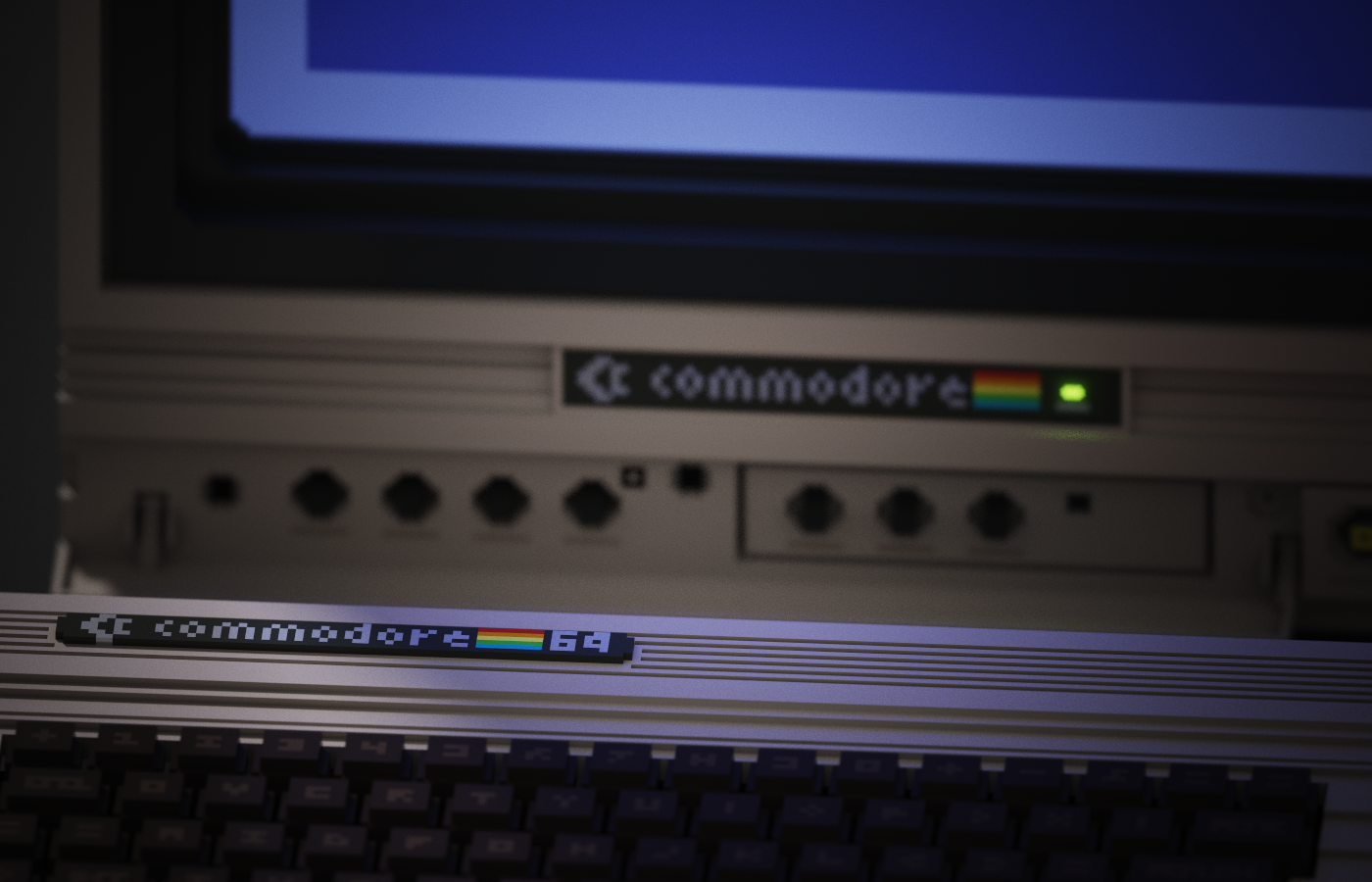 Magicavoxel voxel C64 commodore old computer Retro